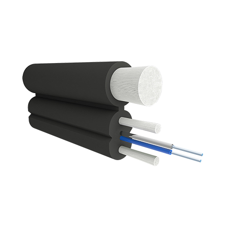 Кабель оптический FOXNET FX-PD-3FRP-1 drop FTTH 1 волокно Outdoor 3 FRP (катушка 1 км)